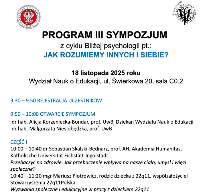 Forgiveness for Health – Reflections from the “Closer to Psychology” Symposium